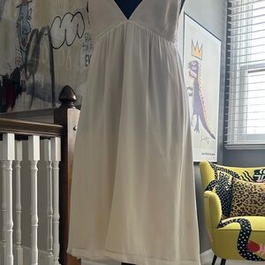 Alice + Olivia Cream Backless Slip Dress